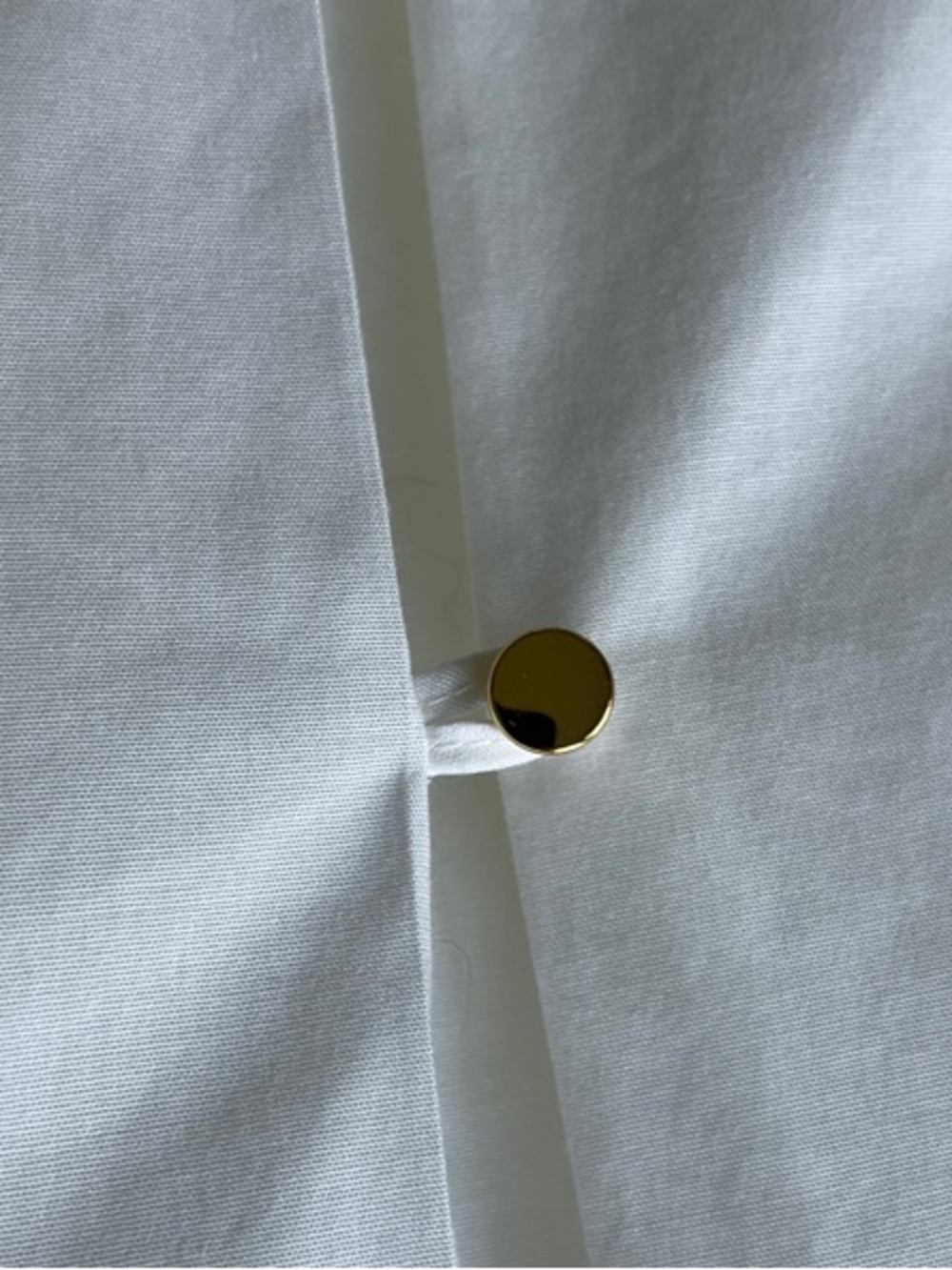 Chico's No Iron Button-Back Detail Ivory Blouse - Size S - Like new - Picture 7 of 11